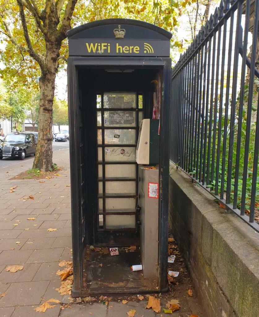 Free Wifi Boxes are distributed throughout London