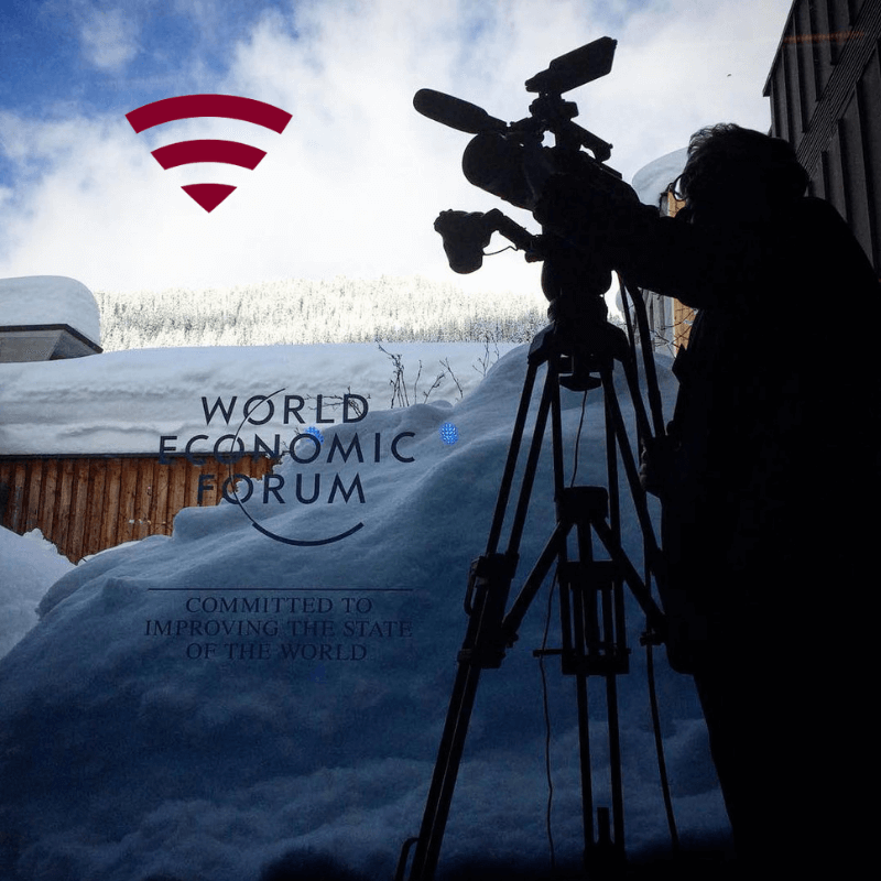 การรายงานสดจาก WEF Davos ด้วย Travelers Wifi 